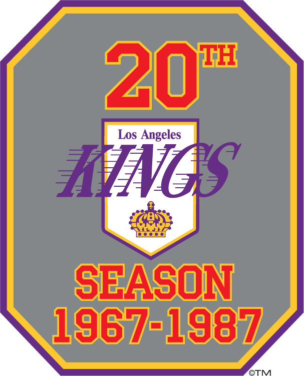 Los Angeles Kings 1987 Anniversary Logo iron on transfers for clothing